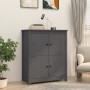 Solid gray pine wood sideboard 83x41.5x100 cm by vidaXL, Sideboards - Ref: Foro24-821509, Price: 152,82 €, Discount: %