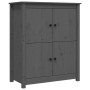 Solid gray pine wood sideboard 83x41.5x100 cm by vidaXL, Sideboards - Ref: Foro24-821509, Price: 152,82 €, Discount: %