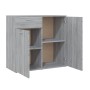 Sonoma gray plywood sideboard 80x36x75 cm by vidaXL, Sideboards - Ref: Foro24-815490, Price: 79,69 €, Discount: %