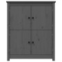 Solid gray pine wood sideboard 83x41.5x100 cm by vidaXL, Sideboards - Ref: Foro24-821509, Price: 152,82 €, Discount: %