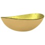 Lavabo de vidrio templado dorado 54,5x35x15,5 cm de vidaXL, Lavabos - Ref: Foro24-345262, Precio: 71,24 €, Descuento: %