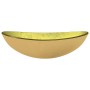 Golden tempered glass sink 54.5x35x15.5 cm by vidaXL, Sinks - Ref: Foro24-345262, Price: 71,24 €, Discount: %