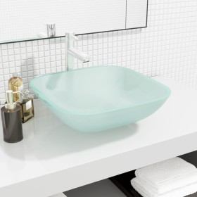 Frosted glass sink 42x42x14 cm by vidaXL, Sinks - Ref: Foro24-345242, Price: 58,99 €, Discount: %