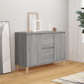 Sonoma gray engineered wood sideboard 101x35x70 cm by vidaXL, Sideboards - Ref: Foro24-815163, Price: 79,39 €, Discount: %