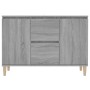 Sonoma gray engineered wood sideboard 101x35x70 cm by vidaXL, Sideboards - Ref: Foro24-815163, Price: 81,98 €, Discount: %