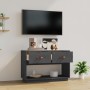 TV cabinet solid gray pine wood 90x40x60 cm by vidaXL, TV Furniture - Ref: Foro24-821524, Price: 102,99 €, Discount: %