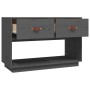 TV cabinet solid gray pine wood 90x40x60 cm by vidaXL, TV Furniture - Ref: Foro24-821524, Price: 102,99 €, Discount: %