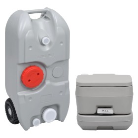 Portable toilet and water tank set for camping by vidaXL, Camping and hiking - Ref: Foro24-3154900, Price: 217,07 €, Discount: %