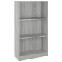 Estantería de madera contrachapada gris Sonoma 60x24x109 cm de vidaXL, Librerías y estanterías - Ref: Foro24-815088, Precio: ...