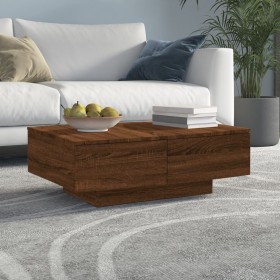 Brown oak plywood coffee table 90x60x31 cm by vidaXL, Coffee table - Ref: Foro24-815197, Price: 106,36 €, Discount: %