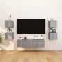 Wall-mounted TV furniture 2 units Sonoma gray 30.5x30x30 cm by vidaXL, TV Furniture - Ref: Foro24-815139, Price: 46,06 €, Dis...