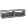 TV stand with LED lights 2 units Sonoma gray 75x35x40 cm by vidaXL, TV Furniture - Ref: Foro24-815126, Price: 102,99 €, Disco...