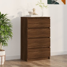 Aparador madera contrachapada roble marrón 60x35x98,5 cm de vidaXL, Aparadores - Ref: Foro24-815077, Precio: 113,28 €, Descue...