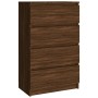 Aparador madera contrachapada roble marrón 60x35x98,5 cm de vidaXL, Aparadores - Ref: Foro24-815077, Precio: 134,00 €, Descue...