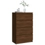 Aparador madera contrachapada roble marrón 60x35x98,5 cm de vidaXL, Aparadores - Ref: Foro24-815077, Precio: 134,00 €, Descue...