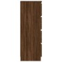 Aparador madera contrachapada roble marrón 60x35x98,5 cm de vidaXL, Aparadores - Ref: Foro24-815077, Precio: 134,00 €, Descue...