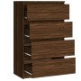 Aparador madera contrachapada roble marrón 60x35x98,5 cm de vidaXL, Aparadores - Ref: Foro24-815077, Precio: 134,00 €, Descue...