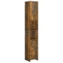 Armario baño madera contrachapada roble ahumado 30x30x183,5cm de vidaXL, Muebles de baño - Ref: Foro24-815108, Precio: 75,32 ...