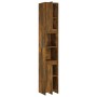 Armario baño madera contrachapada roble ahumado 30x30x183,5cm de vidaXL, Muebles de baño - Ref: Foro24-815108, Precio: 75,32 ...