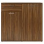 Aparador de madera contrachapada roble marrón 80x36x75 cm de vidaXL, Aparadores - Ref: Foro24-815491, Precio: 75,52 €, Descue...