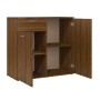 Aparador de madera contrachapada roble marrón 80x36x75 cm de vidaXL, Aparadores - Ref: Foro24-815491, Precio: 75,52 €, Descue...