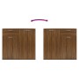 Aparador de madera contrachapada roble marrón 80x36x75 cm de vidaXL, Aparadores - Ref: Foro24-815491, Precio: 75,52 €, Descue...