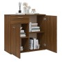 Brown oak plywood sideboard 80x36x75 cm by vidaXL, Sideboards - Ref: Foro24-815491, Price: 75,52 €, Discount: %