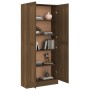 Brown oak plywood shelf 82.5x30.5x185.5 cm by vidaXL, Bookcases and shelves - Ref: Foro24-815116, Price: 145,99 €, Discount: %