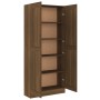 Brown oak plywood shelf 82.5x30.5x185.5 cm by vidaXL, Bookcases and shelves - Ref: Foro24-815116, Price: 145,99 €, Discount: %