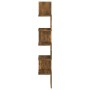 Smoked oak wood corner wall shelf 20x20x127.5 cm by vidaXL, Shelves and shelves - Ref: Foro24-815210, Price: 26,58 €, Discoun...