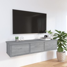 Engineered wood Sonoma gray wall cabinet 88x26x18.5 cm by vidaXL, Shelves and shelves - Ref: Foro24-815082, Price: 45,98 €, D...