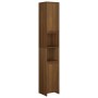 Armario de baño madera contrachapada roble marrón 30x30x183,5cm de vidaXL, Muebles de baño - Ref: Foro24-815110, Precio: 91,3...