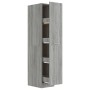 Sonoma gray plywood apothecary cabinet 30x42.5x150 cm by vidaXL, Lockers and storage cabinets - Ref: Foro24-815202, Price: 10...