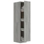 Sonoma gray plywood apothecary cabinet 30x42.5x150 cm by vidaXL, Lockers and storage cabinets - Ref: Foro24-815202, Price: 10...