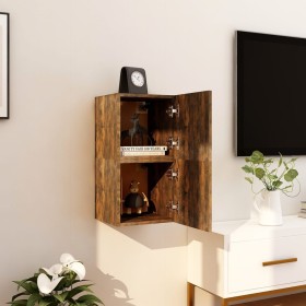 Wall TV cabinets 2 pcs smoked oak 30.5x30x30 cm by vidaXL, TV Furniture - Ref: Foro24-815136, Price: 41,87 €, Discount: %