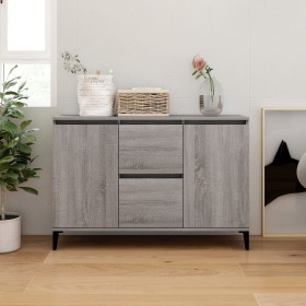 Aparador de madera contrachapada gris Sonoma 104x35x70 cm de vidaXL, Aparadores - Ref: Foro24-815166, Precio: 108,99 €, Descu...