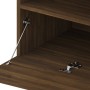 TV-Schrank mit LED-Leuchten, 2 Stück, braune Eiche, 75 x 35 x 40 cm von vidaXL, TV-Möbel - Ref: Foro24-815128, Preis: 97,99 €...