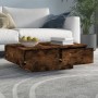 Couchtisch aus geräuchertem Eichensperrholz, 90 x 60 x 31 cm von vidaXL, Couchtisch - Ref: Foro24-815195, Preis: 95,69 €, Rab...