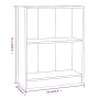 Sonoma gray engineered wood shelving 60x24x76 cm by vidaXL, Bookcases and shelves - Ref: Foro24-815085, Price: 31,64 €, Disco...