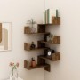 Wall corner shelves 2 pcs smoked oak 40x40x50 cm by vidaXL, Shelves and shelves - Ref: Foro24-815205, Price: 32,29 €, Discoun...