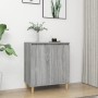 Sonoma graues Sperrholz-Sideboard 60x35x70 cm von vidaXL, Sideboards - Ref: Foro24-815157, Preis: 63,99 €, Rabatt: %