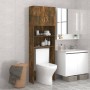 Smoked oak washing machine cabinet 64x25.5x190 cm by vidaXL, Accessories for washing machines and dryers - Ref: Foro24-815069...