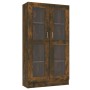 Vitrine aus geräuchertem Eichensperrholz, 82,5 x 30,5 x 150 cm von vidaXL, Bücherregale und Regale - Ref: Foro24-815117, Prei...