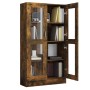 Vitrine aus geräuchertem Eichensperrholz, 82,5 x 30,5 x 150 cm von vidaXL, Bücherregale und Regale - Ref: Foro24-815117, Prei...