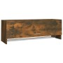 Armario madera contrachapada color roble ahumado 100x32,5x35 cm de vidaXL, Armarios roperos - Ref: Foro24-815213, Precio: 60,...