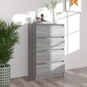 Gray Sonoma plywood sideboard 60x35x98.5 cm by vidaXL, Sideboards - Ref: Foro24-815076, Price: 97,99 €, Discount: %