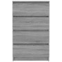 Aparador de madera contrachapada Sonoma gris 60x35x98,5 cm de vidaXL, Aparadores - Ref: Foro24-815076, Precio: 102,16 €, Desc...