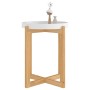 Mesa de centro madera contrachapada y pino blanco 41x41x48,5cm de vidaXL, Mesas de centro - Ref: Foro24-345594, Precio: 46,99...