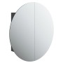 Bathroom cabinet with round mirror and LED black 54x54x17.5 cm by vidaXL, bathroom vanities - Ref: Foro24-345588, Price: 141,...