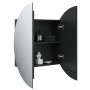 Bathroom cabinet with round mirror and LED black 54x54x17.5 cm by vidaXL, bathroom vanities - Ref: Foro24-345588, Price: 141,...